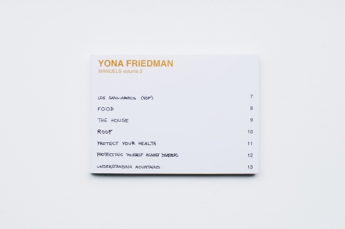 Yona Friedman, Manuels. Volume 2