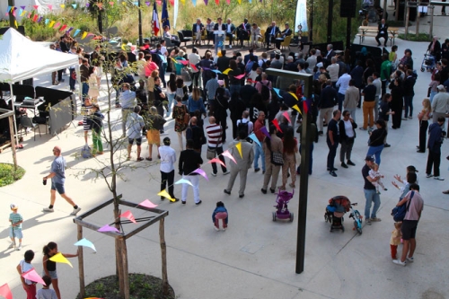 Inauguration de l'écoquartier olympique à L'Île-Saint-Denis