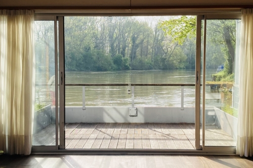 Paysage de Seine à Poses